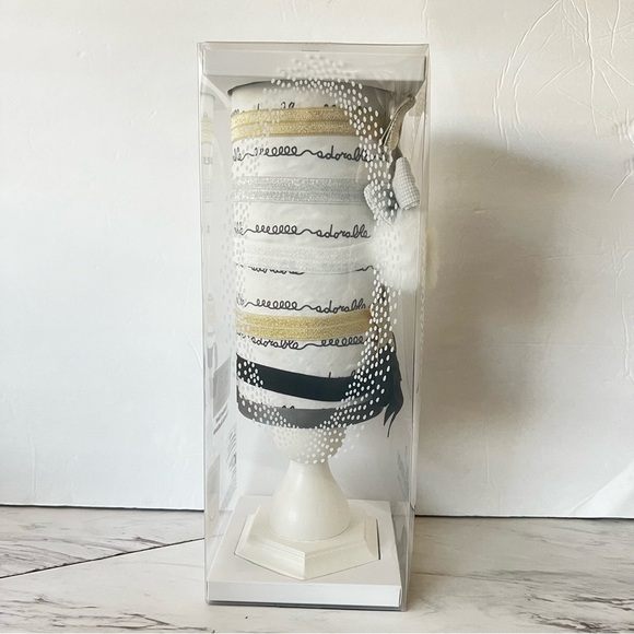 Elly & Emmy Baby My First Headband Stand With 5 Mix Headbands Bows Stars pom pom - Picture 2 of 13